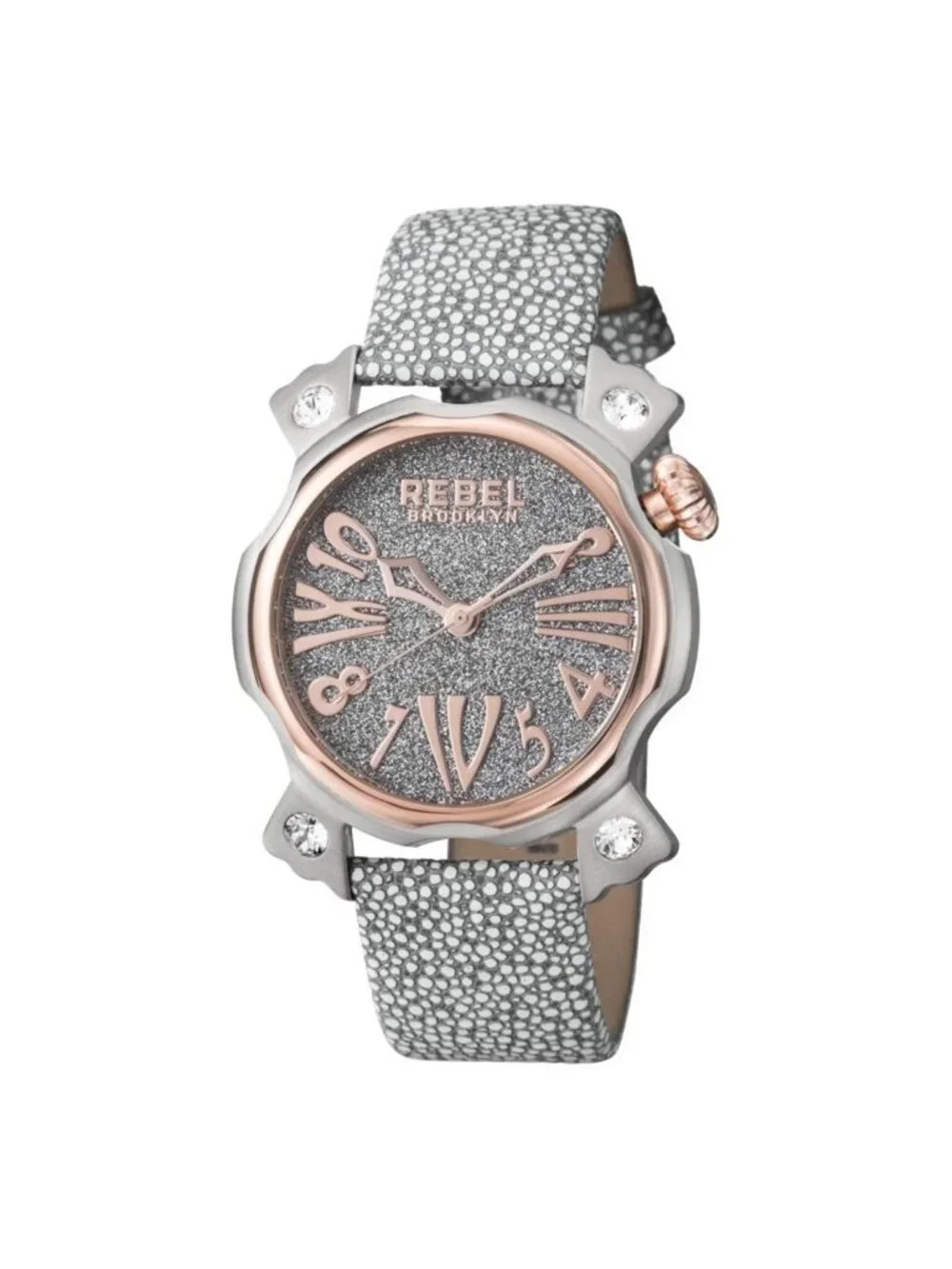 NWT Rebel Coney Island Quartz Silver Dial Men's Watch